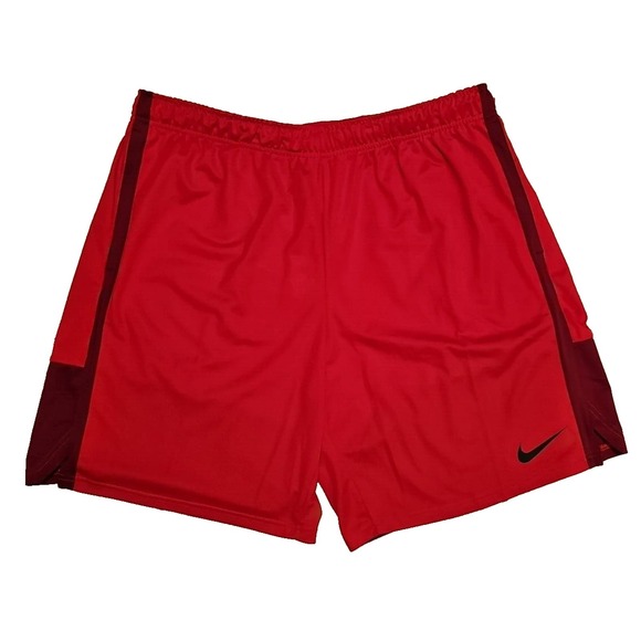 Nike Mens Size 4XL Red Dri-FIT Knit Training Hybrid Shorts DM5944-657 XXXXL NEW - Picture 2 of 4